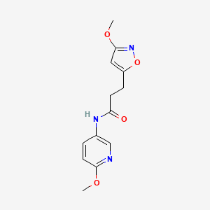 3-(3-methoxyisoxazol-5-yl)-N-(6-methoxypyridin-3-yl)propanamide