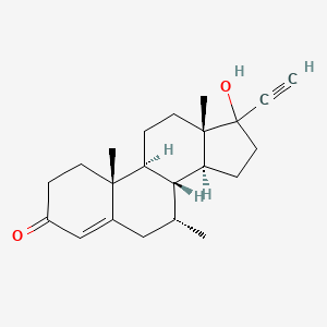 molecular formula C22H30O2 B1217660 17-Hydroxy-7-methylpregn-4-en-20-yn-3-one 