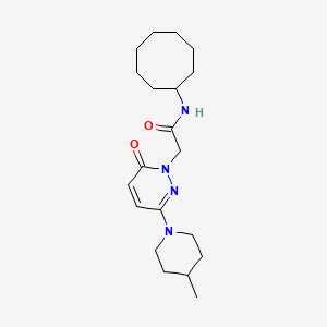 N-cyclooctyl-2-(3-(4-methylpiperidin-1-yl)-6-oxopyridazin-1(6H)-yl)acetamide