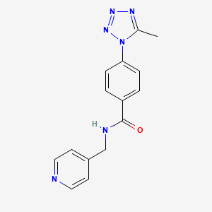 4-(5-methyl-1H-tetrazol-1-yl)-N-(pyridin-4-ylmethyl)benzamide