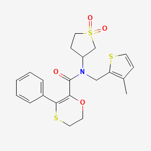 1,4-Oxathiin-2-carboxamide, 5,6-dihydro-N-[(3-methyl-2-thienyl)methyl]-3-phenyl-N-(tetrahydro-1,1-dioxido-3-thienyl)-