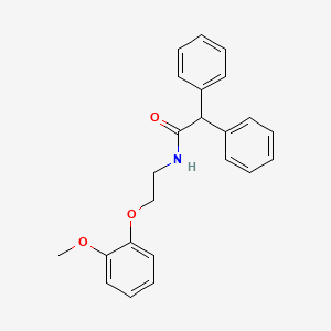 N-[2-(2-methoxyphenoxy)ethyl]-2,2-diphenylacetamide