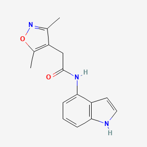 molecular formula C15H15N3O2 B12176718 2-(3,5-dimethyl-1,2-oxazol-4-yl)-N-(1H-indol-4-yl)acetamide 