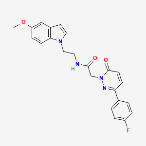 2-[3-(4-fluorophenyl)-6-oxopyridazin-1(6H)-yl]-N-[2-(5-methoxy-1H-indol-1-yl)ethyl]acetamide