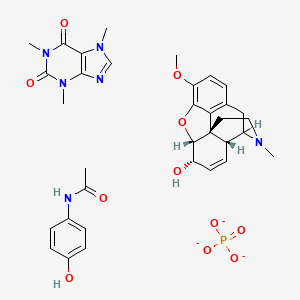 molecular formula C34H40N6O11P-3 B1217680 Solpadeine CAS No. 82400-20-2