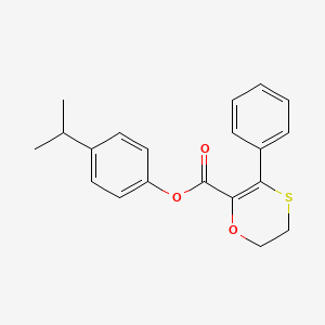 4-(Propan-2-yl)phenyl 3-phenyl-5,6-dihydro-1,4-oxathiine-2-carboxylate