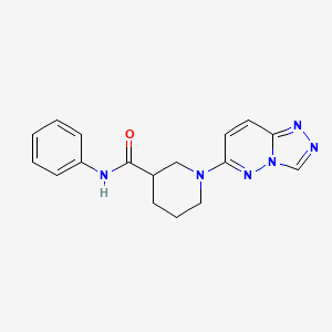 molecular formula C17H18N6O B12176827 N-phenyl-1-([1,2,4]triazolo[4,3-b]pyridazin-6-yl)piperidine-3-carboxamide 