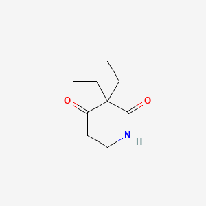 molecular formula C9H15NO2 B1217684 Piperidione CAS No. 77-03-2