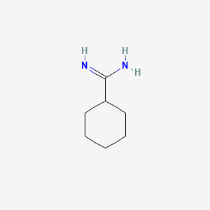 molecular formula C7H14N2 B1217685 Cyclohexanecarboximidamide CAS No. 24722-30-3