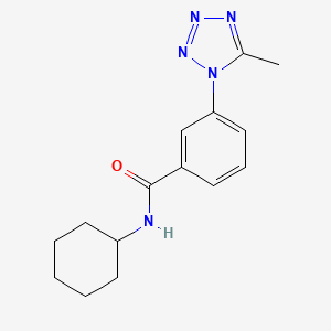 N-cyclohexyl-3-(5-methyl-1H-tetrazol-1-yl)benzamide