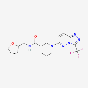 N-(tetrahydrofuran-2-ylmethyl)-1-[3-(trifluoromethyl)[1,2,4]triazolo[4,3-b]pyridazin-6-yl]piperidine-3-carboxamide