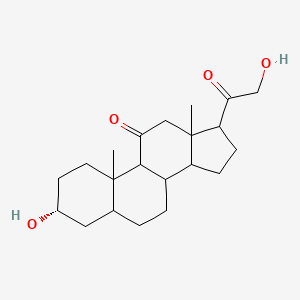 molecular formula C21H32O4 B1217688 5beta-Pregnane-3alpha,21-diol-11,20-dione 