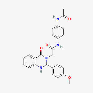 N-[4-(acetylamino)phenyl]-2-[2-(4-methoxyphenyl)-4-oxo-1,4-dihydroquinazolin-3(2H)-yl]acetamide