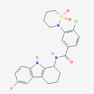 molecular formula C23H23ClFN3O3S B12177034 C23H23ClFN3O3S 