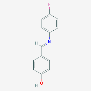 molecular formula C13H10FNO B121771 4-[[(4-Fluorophenyl)imino]methyl]-phenol CAS No. 3382-63-6