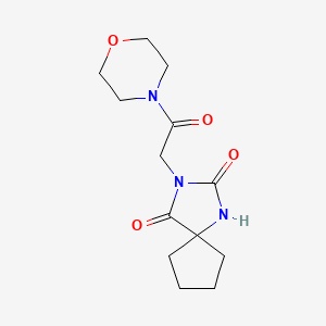 2-Hydroxy-3-[2-(morpholin-4-yl)-2-oxoethyl]-1,3-diazaspiro[4.4]non-1-en-4-one