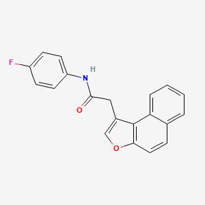 molecular formula C20H14FNO2 B12177121 N-(4-fluorophenyl)-2-naphtho[2,1-b]furanylacetamide 