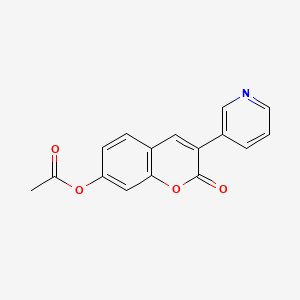7-(Acetyloxy)-3-(3-pyridinyl)-2H-1-benzopyran-2-one