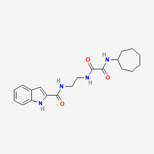 N-cycloheptyl-N'-{2-[(1H-indol-2-ylcarbonyl)amino]ethyl}ethanediamide