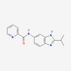 N-[2-(propan-2-yl)-1H-benzimidazol-5-yl]pyridine-2-carboxamide