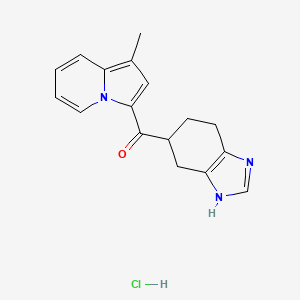 5-((1-Methyl-3-indolizinyl)carbonyl)-4,5,6,7-tetrahydro-1H-benzimidazole hydrochloride