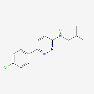 molecular formula C14H16ClN3 B12177240 6-(4-chlorophenyl)-N-(2-methylpropyl)pyridazin-3-amine 