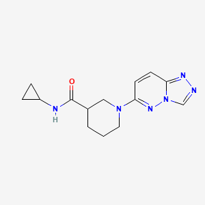 N-cyclopropyl-1-([1,2,4]triazolo[4,3-b]pyridazin-6-yl)piperidine-3-carboxamide