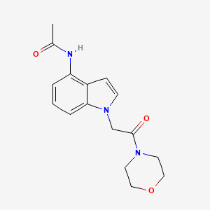 N-[1-(2-morpholino-2-oxoethyl)-1H-indol-4-yl]acetamide