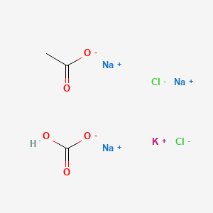 molecular formula C3H4Cl2KNa3O5 B1217739 Quartasol CAS No. 62465-27-4