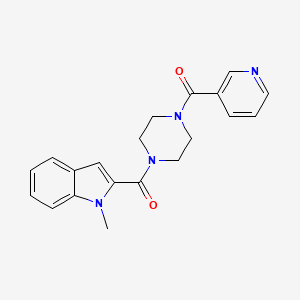 (1-methyl-1H-indol-2-yl)[4-(pyridin-3-ylcarbonyl)piperazin-1-yl]methanone