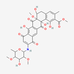 molecular formula C34H35NO15 B1217742 Antibiotic SF 2446A1 CAS No. 115834-23-6