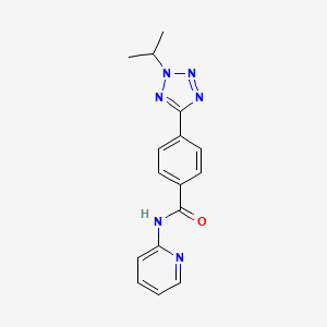 4-[2-(propan-2-yl)-2H-tetrazol-5-yl]-N-(pyridin-2-yl)benzamide