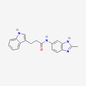 3-(1H-indol-3-yl)-N-(2-methyl-1H-benzimidazol-5-yl)propanamide