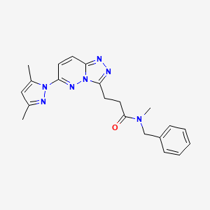 N-benzyl-3-[6-(3,5-dimethyl-1H-pyrazol-1-yl)[1,2,4]triazolo[4,3-b]pyridazin-3-yl]-N-methylpropanamide