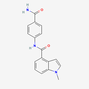 N-(4-carbamoylphenyl)-1-methyl-1H-indole-4-carboxamide