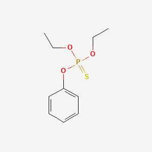 molecular formula C10H15O3PS B1217751 硫代磷酸，O,O-二乙基 O-苯酯 CAS No. 32345-29-2