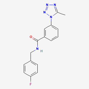 N-(4-fluorobenzyl)-3-(5-methyl-1H-tetrazol-1-yl)benzamide