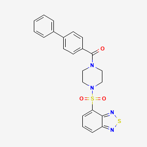 [4-(2,1,3-Benzothiadiazol-4-ylsulfonyl)piperazin-1-yl](biphenyl-4-yl)methanone