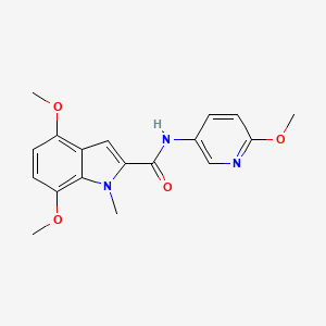 4,7-dimethoxy-N-(6-methoxypyridin-3-yl)-1-methyl-1H-indole-2-carboxamide