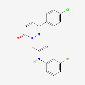 N-(3-bromophenyl)-2-(3-(4-chlorophenyl)-6-oxopyridazin-1(6H)-yl)acetamide