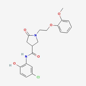 N-(5-chloro-2-hydroxyphenyl)-1-[2-(2-methoxyphenoxy)ethyl]-5-oxopyrrolidine-3-carboxamide