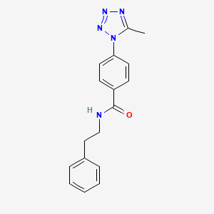 4-(5-methyl-1H-tetrazol-1-yl)-N-(2-phenylethyl)benzamide