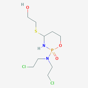 molecular formula C9H19Cl2N2O3PS B1217780 4-(S-Ethanol)-sulfido-cyclophosphamide CAS No. 65882-95-3