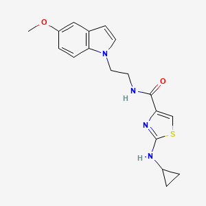 2-(cyclopropylamino)-N-[2-(5-methoxy-1H-indol-1-yl)ethyl]-1,3-thiazole-4-carboxamide