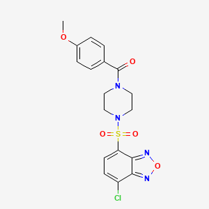 {4-[(7-Chloro-2,1,3-benzoxadiazol-4-yl)sulfonyl]piperazin-1-yl}(4-methoxyphenyl)methanone