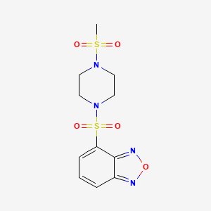 4-{[4-(Methylsulfonyl)piperazin-1-yl]sulfonyl}-2,1,3-benzoxadiazole