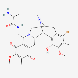 molecular formula C28H35BrN4O6 B1217785 15-Bromosafracin A CAS No. 92614-44-3