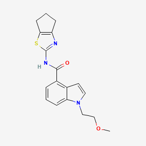 N-(5,6-dihydro-4H-cyclopenta[d]thiazol-2-yl)-1-(2-methoxyethyl)-1H-indole-4-carboxamide