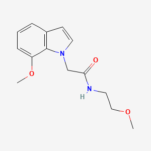 N-(2-methoxyethyl)-2-(7-methoxy-1H-indol-1-yl)acetamide