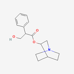 molecular formula C16H21NO3 B1217790 3-Quinuclidinyl tropate CAS No. 87395-64-0